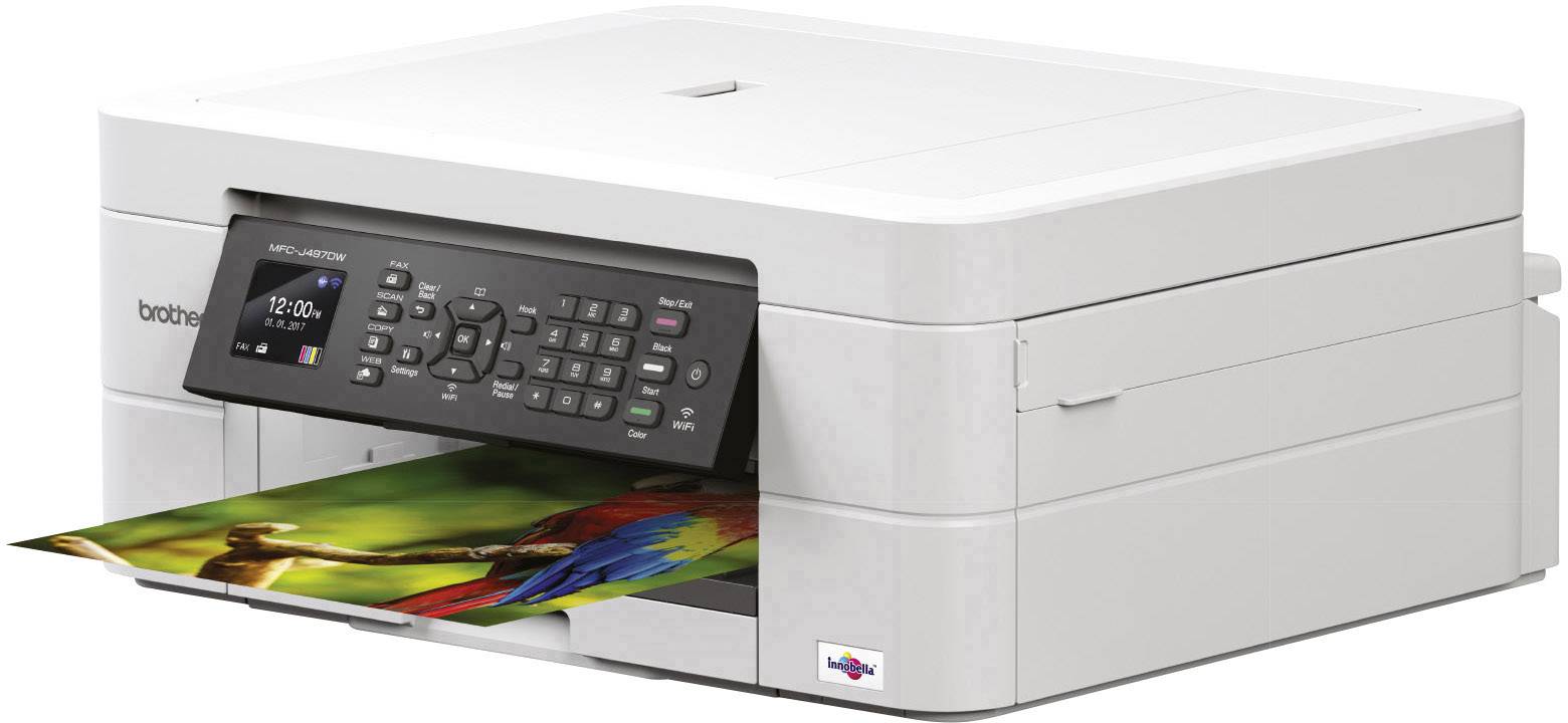 Brother MFC-J497DW Colour inkjet multifunction printer A4 Printer, scanner, copier, fax Wi-Fi, Duplex, ADF