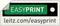 Logo with text 'EASYPRINT' in a green box. Below that, URL 'leitz.com/easyprint'.