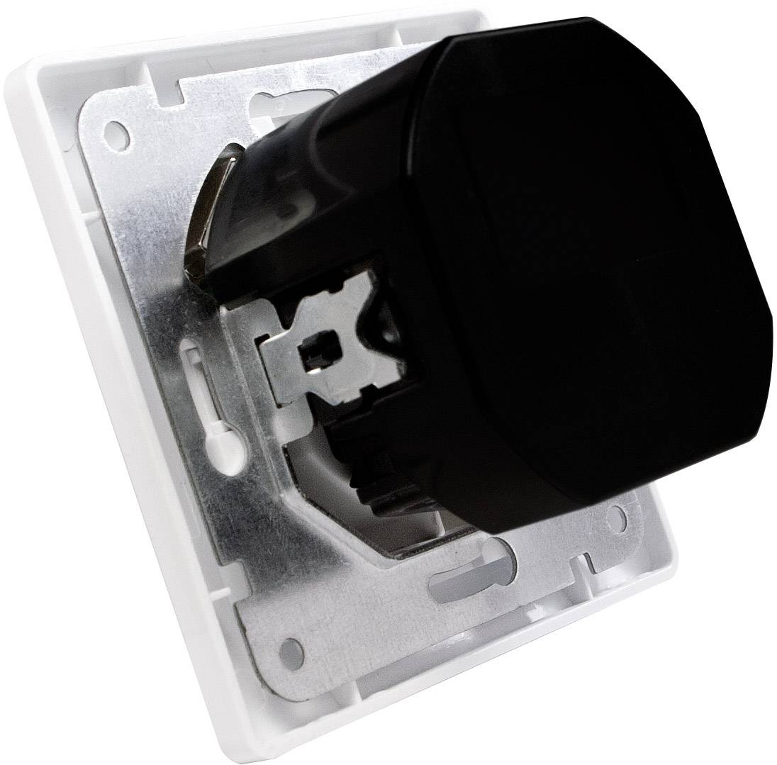 LogiLink PA0162 1x Flush-mount socket incl. USB, Child safety IP20 White-2