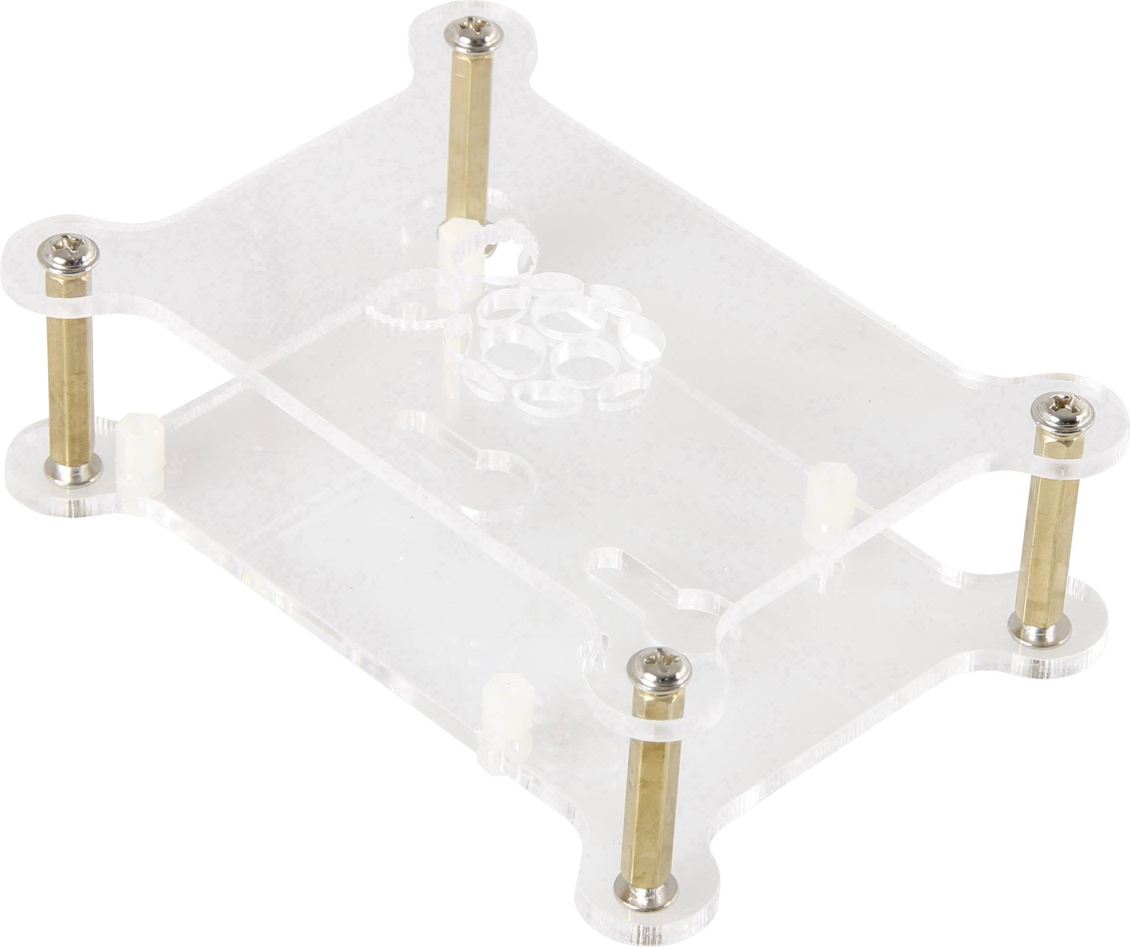 Joy-it Makercase V1 SBC housing Compatible with (development kits): Raspberry Pi® Acrylic glass (clear)-2