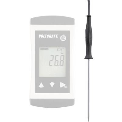 'Voltcraft' thermometer with detachable probe, displaying 26.8 degrees Celsius on the screen.