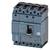 A circuit breaker with a lever handle, marked with 'Siemens', for controlling electrical current flows.