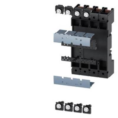 'Electrical control panel with various slots and switches, designed for the mounting of electrical switching devices.'