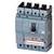 A grey performance circuit breaker with a Siemens logo, four switches and multiple electrical connections, suitable for industrial applications.