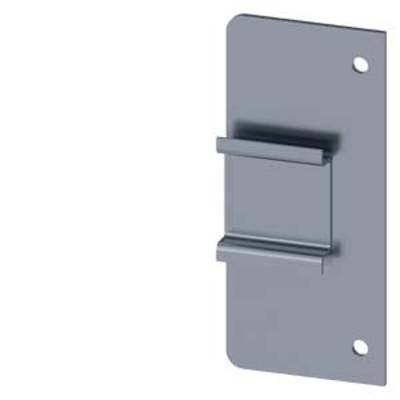 Metal wall-mounting bracket with two long slots, suitable for holding flat objects or tools.