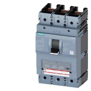 A three-pole Siemens circuit breaker with toggle switch, suitable for protecting electrical circuits against overload and short circuit.