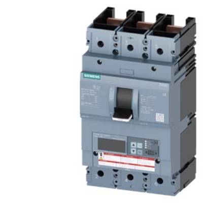 A three-pole circuit breaker with Siemens logo, suitable for use in electrical installations to interrupt electrical circuits.