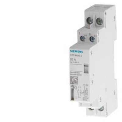 Remote switch DIN rail Siemens 5TT4402-0 2 makers 400 V 20 A 1 pc(s)