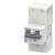 A white Siemens circuit breaker with a grey toggle switch, used in electrical distribution boards to protect against overloads.