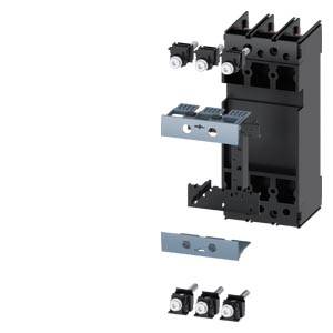 Exploded diagram of an electrical component with multiple parts, including terminals and housing. Component shows assembly sequence.