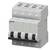 A grey four-pole circuit breaker by Siemens, typically used for controlling and protecting electrical circuits.