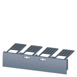 Metal railing with four angled digital number displays arranged in a row.