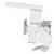 A white metal mounting bracket with multiple screw fixing points, suitable for installation in technical or mechanical systems.
