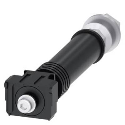 A black, cylindrical adapter with a threaded screw and square end. Used in electrical or mechanical connections.