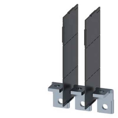 Two grey, upright metal elements with mounting holes at the base, which could belong to a larger structural system.