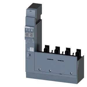 'Grey electrical switchboard with multiple fuses and a digital display, suitable for industrial applications.'