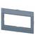 Grey-blue rectangular frame with no content, possibly designed as a mount or cover.