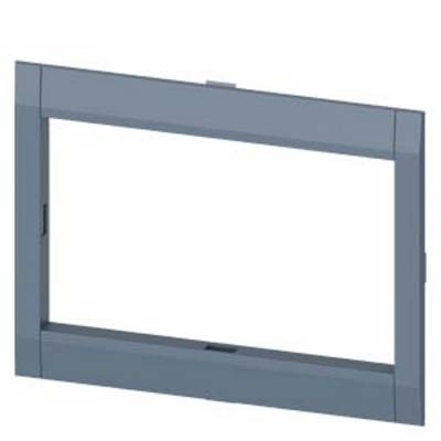 A rectangular blue frame with an empty interior.