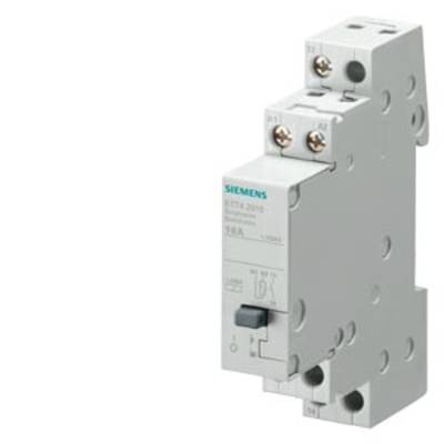 Siemens circuit breaker, Model 5SY, grey housing, trip switch for electrical safety in installations.