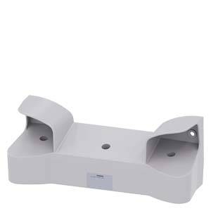White ceramic washbasin with integrated overflow and three pre-drilled holes for taps, suitable for two tap fittings.