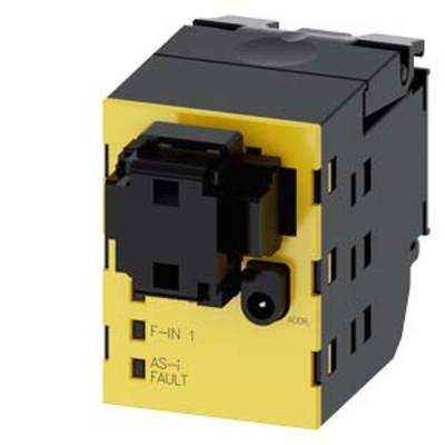 'AS-i Gateway with Fault Indicator' shows a black and yellow device with two black connections and an 'AS-i FAULT' indicator on the front.