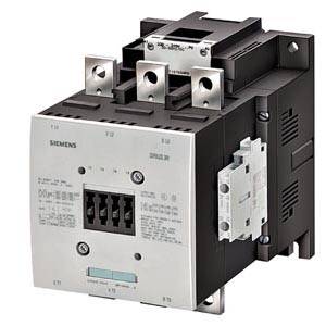 A Siemens contactor, model 3RT1046-1AG24, for industrial applications, with multiple connection terminals and a robust housing.