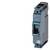 Siemens circuit breaker, single-pole, black, for protecting electrical installations against overload and short circuit.
