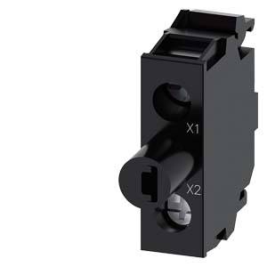 Black and grey electrical component with two marked openings 'X1' and 'X2', suitable for connecting cables or plugs.