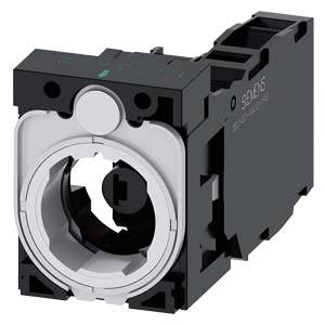 Compact, square plastic switch in black and grey, suitable for industrial applications.