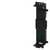 A black, vertical mechanical component with mounting points and plug connections. Potentially part of a larger electrical system.