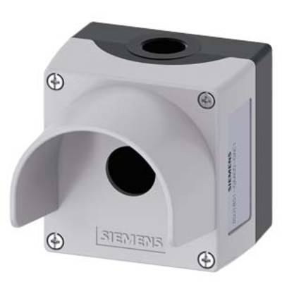 A rectangular, grey Siemens plastic enclosure with a central opening. 'SIEMENS' is embossed on the front.