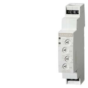 A Siemens time relay with rotary controls for adjustment. It is designed for industrial use to control time sequences.