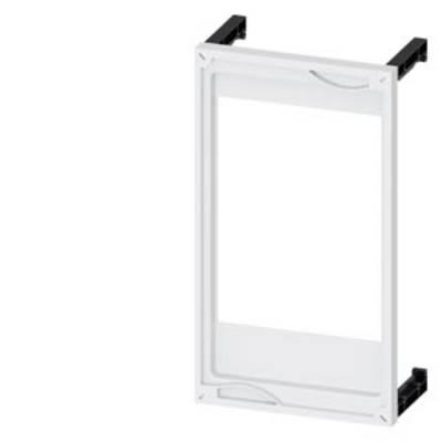 Single rectangular frame with a black border and white centre, potentially suitable for an electrical or technical device.