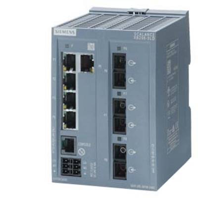 Siemens industrial switch with multiple network ports, suitable for interconnecting industrial systems.