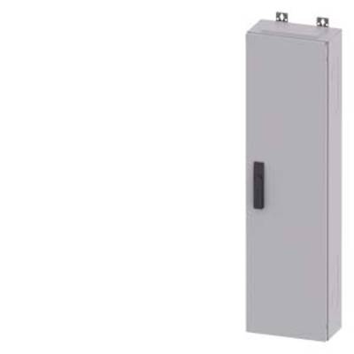 A rectangular, grey control cabinet with a handle, shown from the front. The cabinet is closed and wall-mounted.