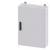 A grey, rectangular metal switch enclosure with a black handle, mounted on a wall. It is used to house electrical components.