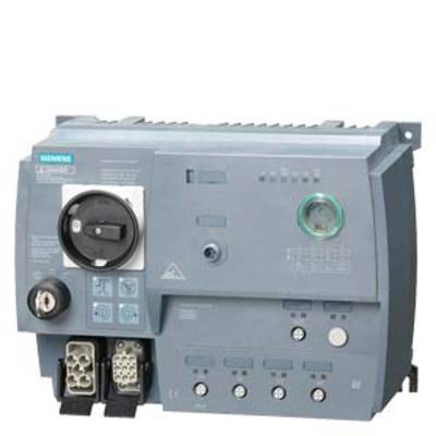 Grey Siemens control unit with multiple connection options and switches. Used for managing electrical systems.