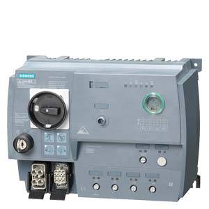 Siemens industrial equipment with control switches and connectors on the front panel, used for industrial automation.