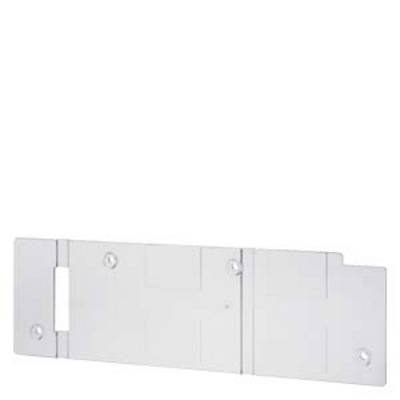 A simple, white, rectangular metal piece with multiple edges, likely a mounting element or bracket.