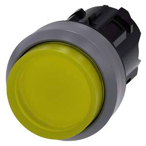 Siemens 3SU1031-0BB30-0AA0 Illuminated push button (Ø x H) 29.5 mm x 29.5 mm IP66, IP67, IP69/IP69K 1 pc(s)-0