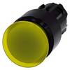 Siemens 3SU10011AA300AA0 3SU1001-1AA30-0AA0 Mushroom head pushbutton (Ø x H) 30 mm x 30 mm IP66, IP67, IP69/IP69K 1 pc(s)