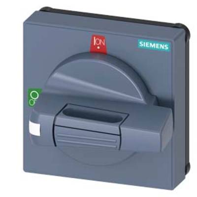 A grey Siemens switch with 'On' in red and 'Off' in green. The switch is set to 'On'.
