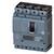 The image shows a grey Siemens circuit breaker of the 3VA2 type. It has black switches and displays technical specifications on the front.