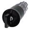 High-security lock cylinder, black, with turning handle, suitable for modern locking systems in buildings and vehicles.