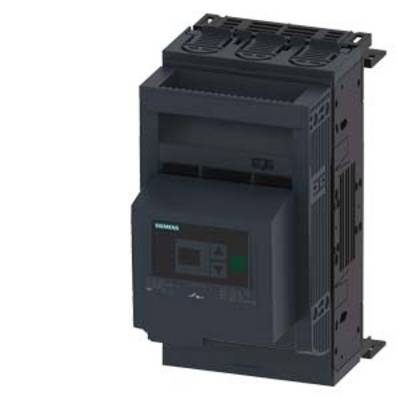 A black Siemens soft starter for smooth motor start-up, with control elements on the front panel.