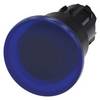 Siemens 3SU10011BA500AA0 3SU1001-1BA50-0AA0 Mushroom head pushbutton latch Blue (Ø x H) 40 mm x 40 mm IP66, IP67, IP69/IP69K 1 pc(s) Piece