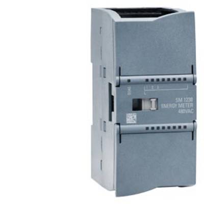 A grey energy meter, model SM1238, for 480VAC, is shown frontally. The device is for electricity measurement in electrical installations.