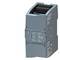 A grey automation module with multiple connection options and LED indicators, suitable for industrial control systems.