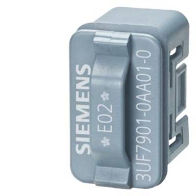 A grey component labelled 'SIEMENS E02 3UF7901-0AA1-0'. It appears to be an electrical or mechanical module.