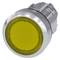 A round yellow button with a silver rim, possibly for control or operational purposes in a technical environment.